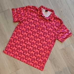 Golf‎ Gods Gorilla Monkey Novelty Golf Polo Shirt, Large *Embroidery On Arm*